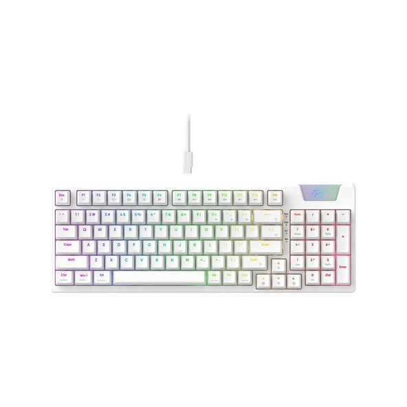 Havit Gamenote KB885L RGB Backlit Gaming Mekanik Klavye Beyaz ürün görseli 1