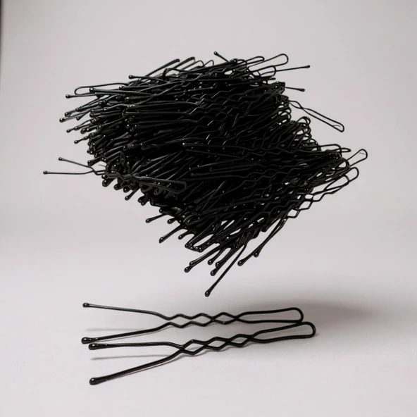 Technow Siyah 6 cm Büyük Topuzlu Kalın Saç Firketesi 0.90 Siyah 100 Adet - Resim 3