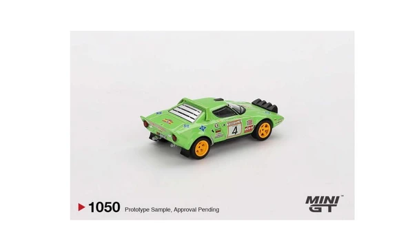 Mini GT Lancia Stratos HF #4 1979 Spanish Rally Champion 1/64 Model Araba - Resim 3