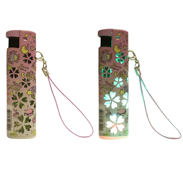 Hunter Turbo Jet Alevli Işıklı Metal Çakmak 20’li Set – Doldurulabilir LED Işıklı (32-4BK) - Resim 6