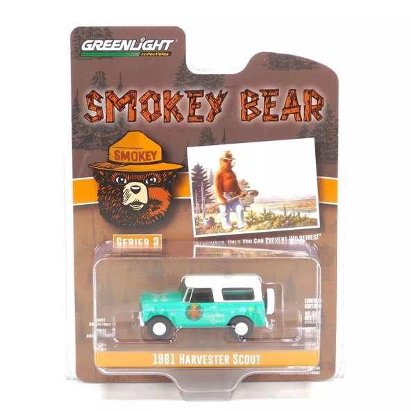 Greenlight Smokey Bear Series 3-1961 Harvester Scout 1/64 Model Araba ürün görseli 1