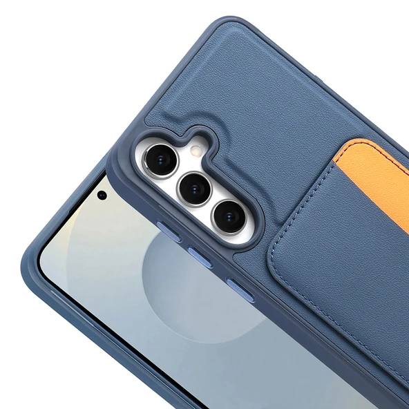 Samsung Galaxy S25 FE Kılıf Kartlıklı X-Kart Silikon Kapak - Resim 11