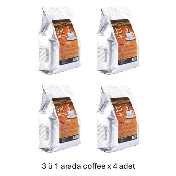 Fiero, 3’ü 1 Arada, Coffee - 1000 gr x 4 Adet ürün görseli