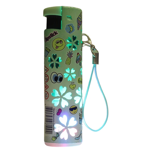 Hunter Turbo Jet Alevli Işıklı Metal Çakmak 4’lü Set – Doldurulabilir LED Işıklı (32-4B4) - Resim 4