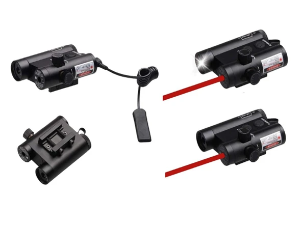 Spike JG-12 Fenerli ve Lazerli 22mm Raya Uygun - Resim 2