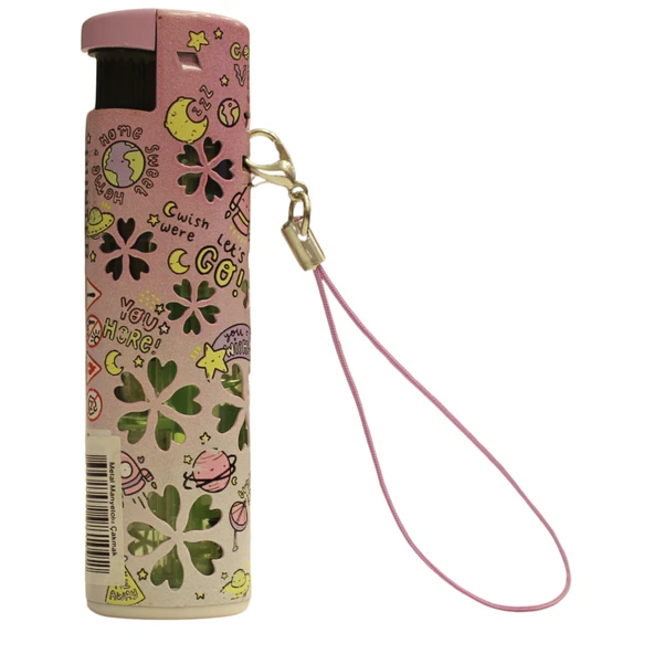 Hunter Turbo Jet Alevli Işıklı Metal Çakmak 4’lü Set – Doldurulabilir LED Işıklı (32-4B5) - Resim 2