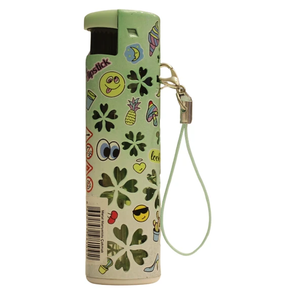 Hunter Turbo Jet Alevli Işıklı Metal Çakmak – Doldurulabilir LED Işıklı Tasarım (32-4B4) ürün görseli 1