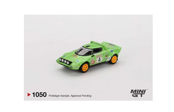 Mini GT Lancia Stratos HF #4 1979 Spanish Rally Champion 1/64 Model Araba - Resim 2