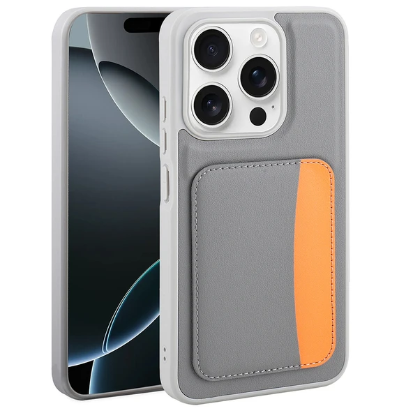 Xiaomi Redmi 15C Kılıf Kartlıklı X-Kart Silikon Kapak - Resim 6