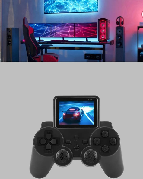 HDMI TV Bağlantılı Orijinal S10 Gamepad 520 Oyunlu 2025 Seri Oyun Konsolu - Resim 2