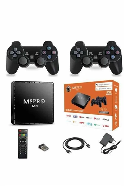M8 PRO MINI 4 8 10 K HD HDR Android Tv 5G Retro 10000 Oyunlu - Resim 3