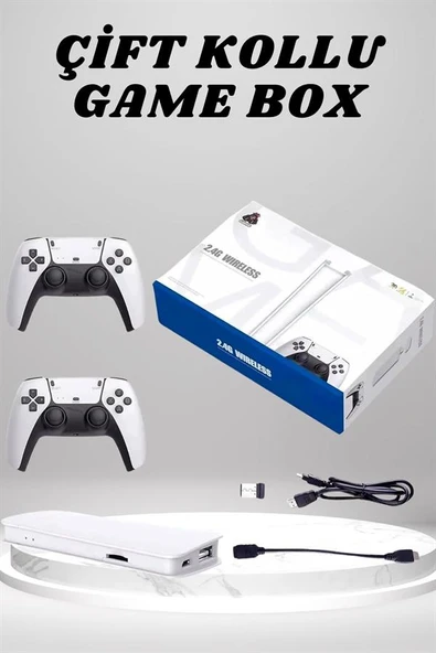4K 3D HD Görüntü Kaliteli Kablosuz Çift Kollu 20.000 Oyunlu Retro Oyun Konsolu TV Box ürün görseli 1