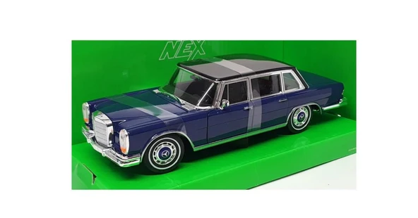 Welly NEX - 1963 Mercedes Benz 600 – Mavi Siyah 1/24 Model Araba ürün görseli 1
