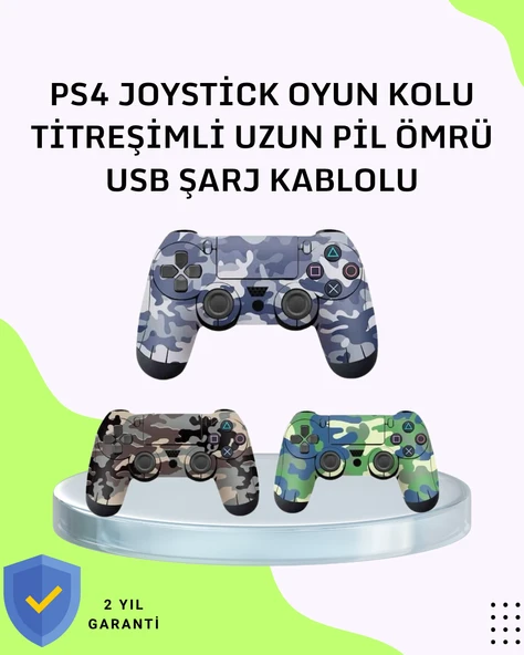 Uzun Pil Ömürlü Oyun Kolu – USB ile Hızlı Şarj Desteği ürün görseli 1