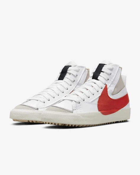 Nike Blazer Mid '77 Jumbo Swoosh Unisex Spor Ayakkabı DD3111-102 - Resim 3