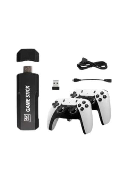 4k Kablosuz Çift Kol Retro Oyunlar 20000 Oyunlu Atari - Resim 4