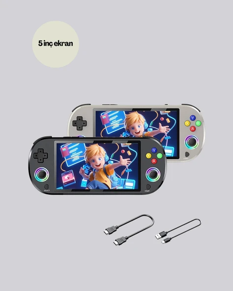 RGB Işıklı Joystickli El Tipi Oyun Cihazı - Resim 3