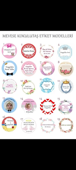 25 Adet İpli İncili Hediyelik Kolonya Şişesi, Nikah Şekeri, Bebek Şekeri - KIRMIZI - Resim 3