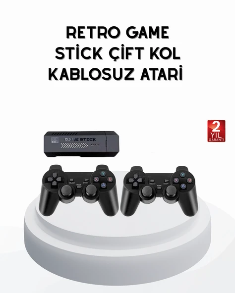 Taşınabilir Kablosuz Oyun Konsolu 2.4G TV Destekli Kompakt Gövde ürün görseli 1