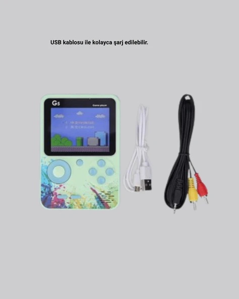 G5 Retro Oyun Konsolu 500 Klasik Oyunlu 3 İnç HD Ekran ve TV Bağlantılı - Resim 4