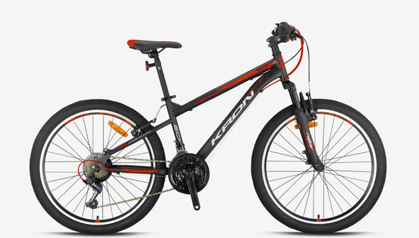 KRON VORTEX 4.0 26 JANT 14" V FREN (MAT SİYAH KIRMIZI GRİ) - Resim 2