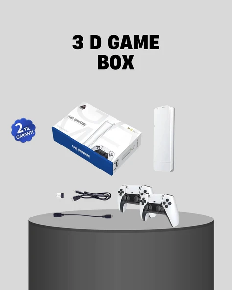 20.000 Yüklü Oyunlu Kablosuz Retro Oyun Konsolu 4K Destekli ürün görseli 1