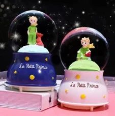 Kar Küresi - Küçük Prens Figürlü - Işıklı Küçük Boy 6.5 cm ürün görseli 1
