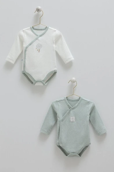Caramell %100 Pamuk Hello Forest 2'li Bebek Body CRML.BE1954 ürün görseli 1