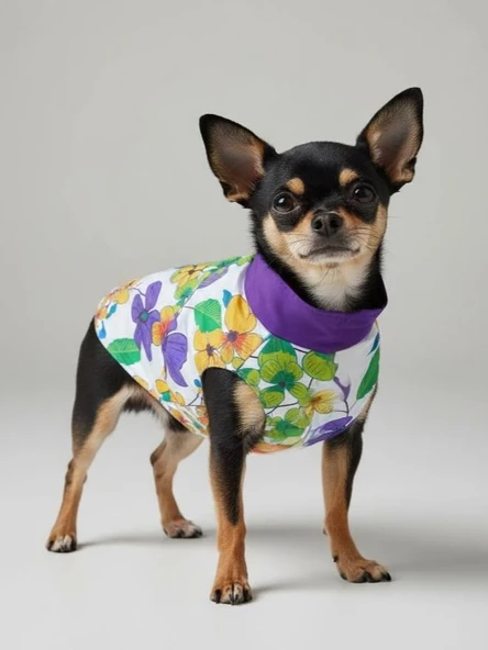 Flora Rain Küçük Köpek Yağmurluk Ceket - Resim 4