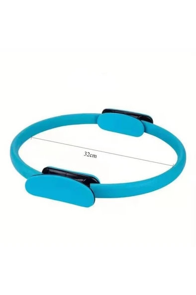 Pilates Çemberi Kaymaz Tutma Pedli Yoga Plates Egzersiz Halkası Ring İç Bacak Kalça Hareket Bandı - Resim 4
