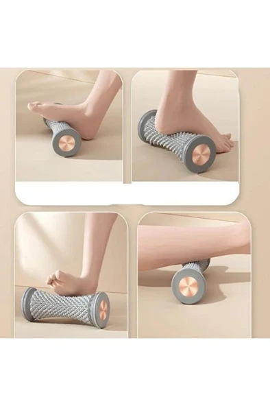 16 cm Egzersiz Topu Ayak Kol Masajı Duyu Silindiri Rulosu Topuk Dikeni Egzersizi Rahatlatıcı Roller - Resim 2