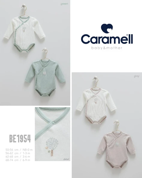 Caramell %100 Pamuk Hello Forest 2'li Bebek Body CRML.BE1954 - Resim 7