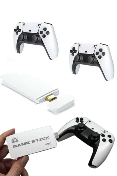 yeni nesil 3D 4K 2000 Oyunlu Game Stick Oyun Konsolu Çift Konsol - Resim 5