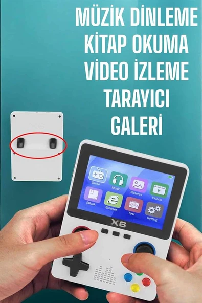 Şarjlı El Atarisi 3.5 İnç Ekran Kitap Okuma Müzik Dinleme Ve Video İzleme - Resim 5