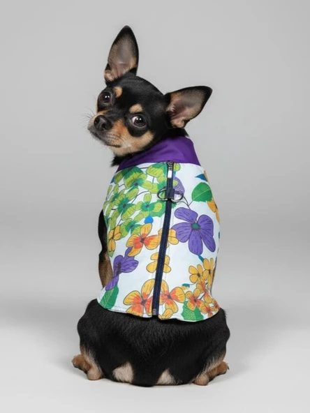 Flora Rain Küçük Köpek Yağmurluk Ceket - Resim 14