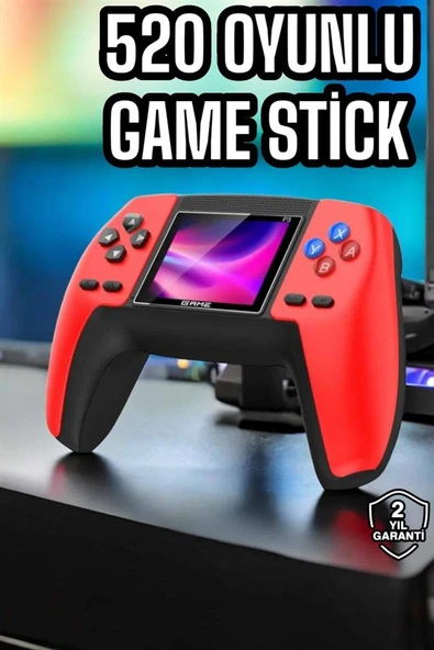 Gamepad 520 Retro Oyunlu Taşınabilir El Konsolu Atari - Resim 2