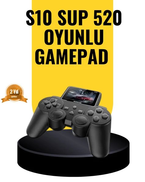 2025 A Kalite S10 Gamepad 520 Oyunlu TV Bağlantılı Retro Atari Konsolu ürün görseli 1
