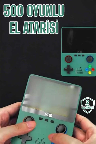 3.5 İnç Ekran 1000 Oyunlu Oyun Konsolu El Atarisi Miüzik Dinleme ve Kitap Okuma - Resim 2