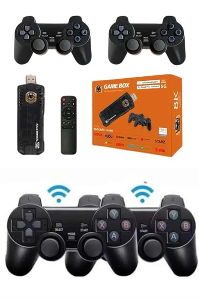 Game Box Android Tv 36500 Oyunlu Atari 5g 8k HDR Ultra HD 64 GB - Resim 4