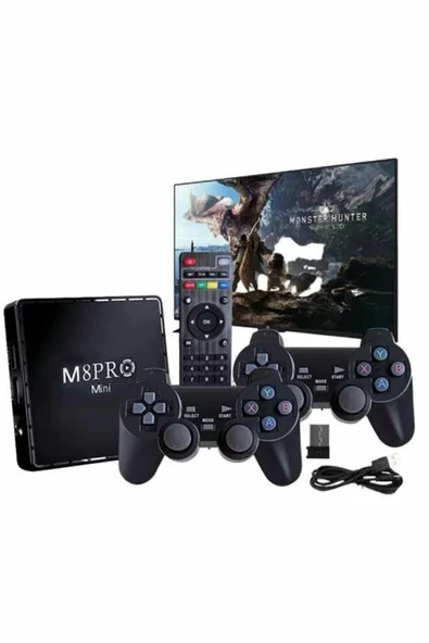 M8 PRO MINI 4 8 10 K HD HDR Android Tv 5G Retro 10000 Oyunlu - Resim 2