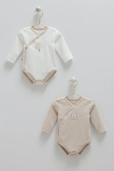 Caramell %100 Pamuk Hello Forest 2'li Bebek Body CRML.BE1954 - Resim 3