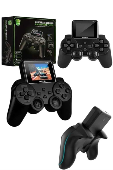 2.4 İnç Ekran 520 Oyunlu Retro Temalı Kablosuz Oyun Kolu El Atarisi - Resim 3