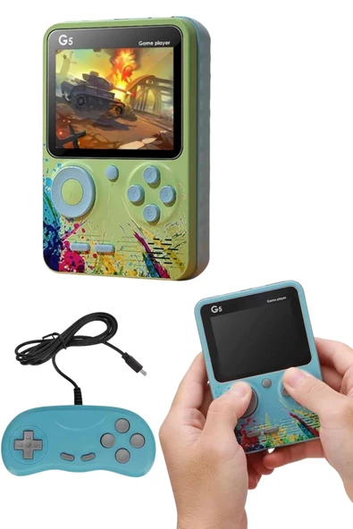 Televizyona Bağlanan Çift Joystick Taşınabilir Klasik Retro Oyunlu - Resim 2