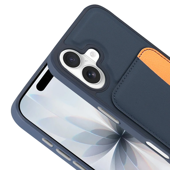 iPhone 17 Kılıf Kartlıklı X-Kart Silikon Kapak - Resim 6