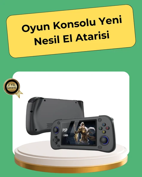 Retro ve Modern Oyun Destekli Taşınabilir Konsol 64GB Kart Dahil ürün görseli 1