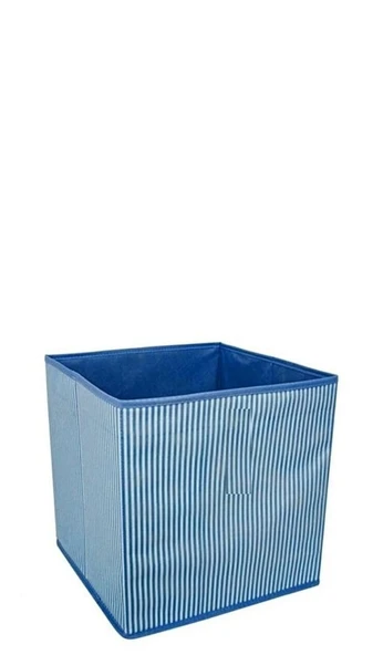 Çok Amaçlı Dolap İçi Düzenleyici Kutu - Mavi Çizgili ürün görseli 1