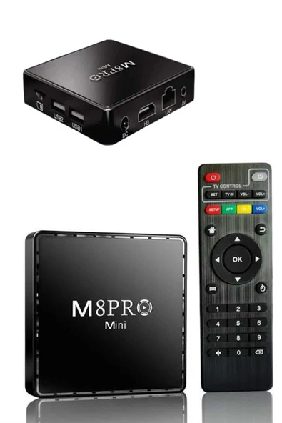M8 PRO Mini 2.4G 10K ultra HD 64 GB TV BOX Android TV GAME BOX  2 Adet Oyun Konsolu - Resim 5