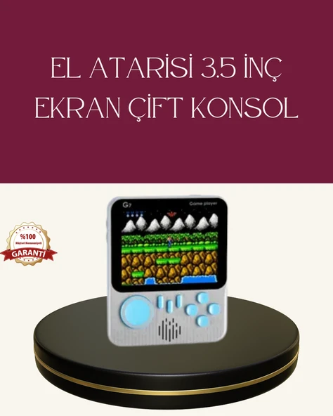 Şarjlı 3.5 İnç Retro Oyun Konsolu ürün görseli 1