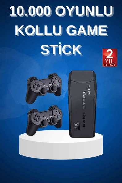 Çift Kollu 2.4g kablosuz Retro 4k Game stick 3500 oyun atari HD Görüntü Kalitesi ürün görseli 1