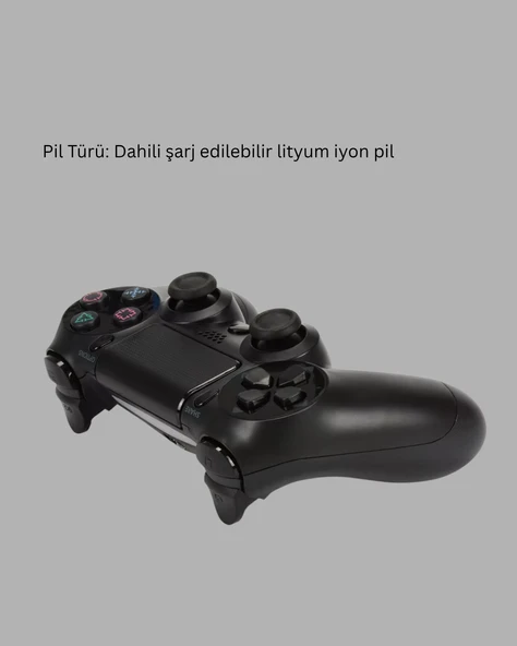 PS4 Uyumlu Kablosuz Oyun Kolu – Gerçekçi Titreşimli Geri Bildirim - Resim 2